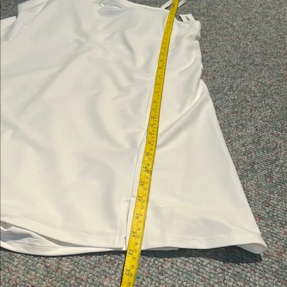 White Athletic Dress NWT size large cotton - Picture 12 of 13
